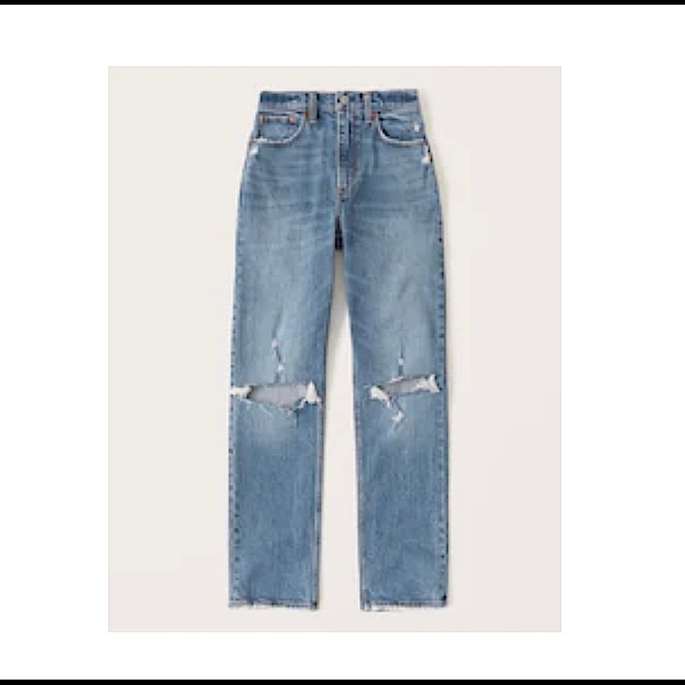 Abercrombie ultra high rise straight jean! - Picture 1 of 1